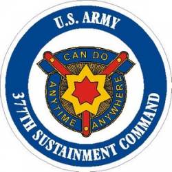 United States Army 377th Sustainment Command - Vinyl Sticker