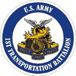United States Army 1st Transportation Battalion - Vinyl Sticker