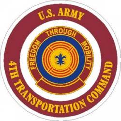 United States Army 4th Transportation Command - Vinyl Sticker