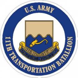 United States Army 11th Transportation Battalion - Vinyl Sticker