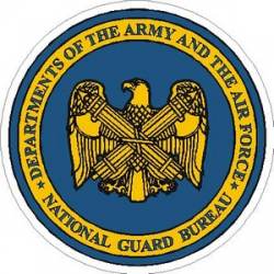 Army & Airforce National Guard Bureau - Vinyl Sticker