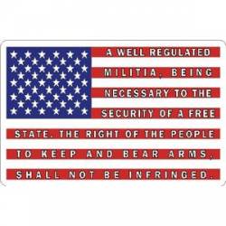 United States Flag 2nd Amendment - Sticker