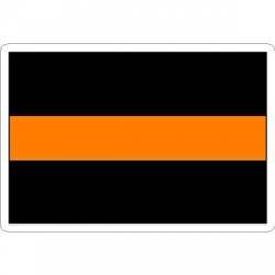 Thin Orange Line - Sticker