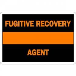 Thin Orange Line Fugitive Recovery Agent - Sticker