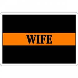 Thin Orange Line Wife - Sticker