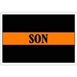 Thin Orange Line Son - Sticker