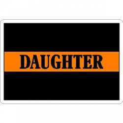 Thin Orange Line Daughter - Sticker