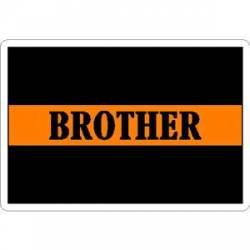 Thin Orange Line Brother - Sticker