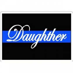 Thin Blue Line Daughter White - Sticker