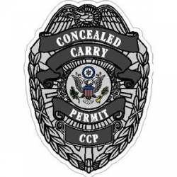 Concealed Carry Permit Badge - Sticker