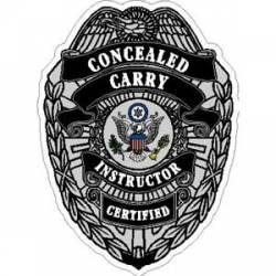 Concealed Carry Instructor Badge - Sticker