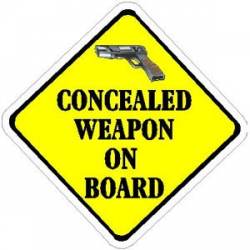 Concealed Weapon On Board - Sticker