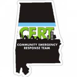 Alabama CERT Community Emergency Response Team - Vinyl Sticker