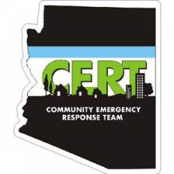 Arizona CERT Community Emergency Response Team - Vinyl Sticker