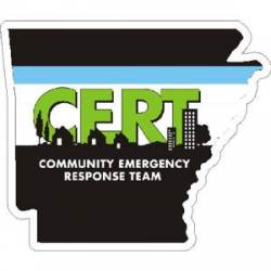 Arkansas CERT Community Emergency Response Team - Vinyl Sticker