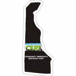 Delaware CERT Community Emergency Response Team - Vinyl Sticker