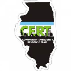 Illinois CERT Community Emergency Response Team - Vinyl Sticker