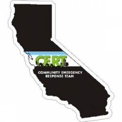 California CERT Community Emergency Response Team - Vinyl Sticker