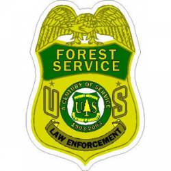 Forest Service Law Enforcement Badge - Vinyl Sticker