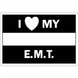 Thin White Line I Love My EMT - Vinyl Sticker