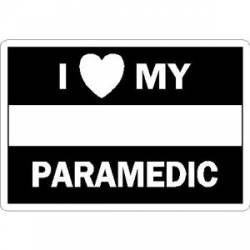Thin White Line I Love My Paramedic - Vinyl Sticker