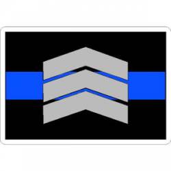 Thin Blue Line Sergeant - Vinyl Sticker