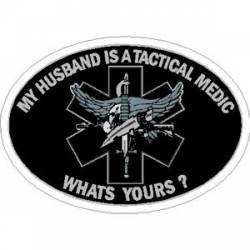 My Husband Is A Tactical Medic - Vinyl Sticker