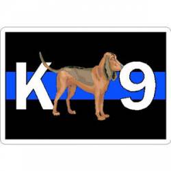 Thin Blue Line K9 Bloodhound - Vinyl Sticker