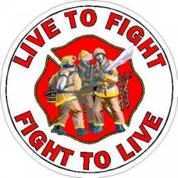 Live To Fight Fight To Live - Vinyl Sticker