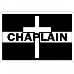 Thin White Line Chaplain & Cross - Vinyl Sticker