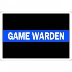 Thin Blue Line Game Warden - Vinyl Sticker