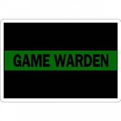 Thin Green Line Game Warden - Vinyl Sticker