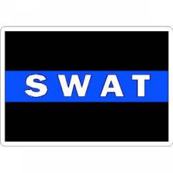 Thin Blue Line SWAT White - Vinyl Sticker