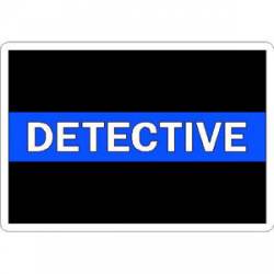 Thin Blue Line Detective White - Vinyl Sticker