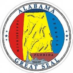 Alabama State Seal - Vinyl Sticker