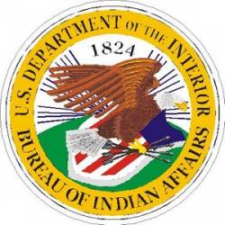Bureau of Indian Affairs Seal - Vinyl Sticker