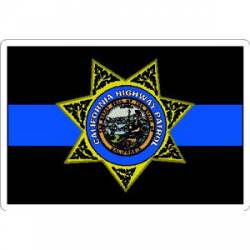 Thin Blue Line California Highway Patrol - Vinyl Sticker