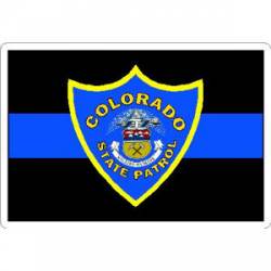Thin Blue Line Colorado State Patrol - Vinyl Sticker
