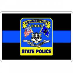 Thin Blue Line Connecticut State Police - Vinyl Sticker