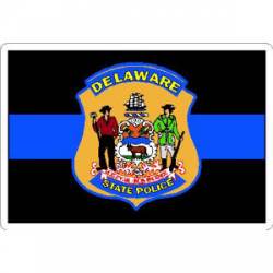Thin Blue Line Delaware State Police - Vinyl Sticker