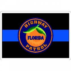 Thin Blue Line Florida Highway Patrol - Vinyl Sticker