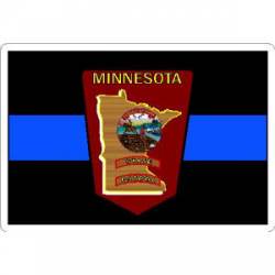 Thin Blue Line Minnesota State Patrol - Vinyl Sticker