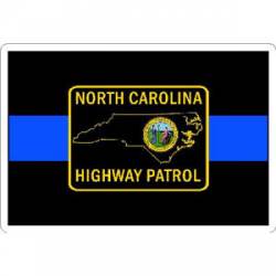 Thin Blue Line North Carolina Highway Patrol - Vinyl Sticker