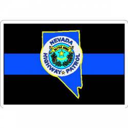 Thin Blue Line Nevada Highway Patrol - Vinyl Sticker