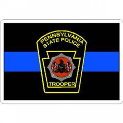 Thin Blue Line Pennsylvania State Police - Vinyl Sticker