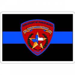 Thin Blue Line Texas Highway Patrol - Vinyl Sticker