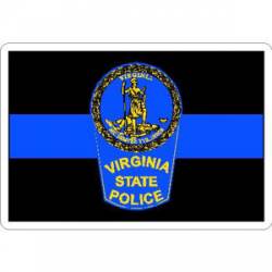 Thin Blue Line Virginia State Police - Vinyl Sticker