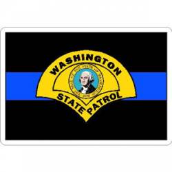 Thin Blue Line Washington State Patrol - Vinyl Sticker