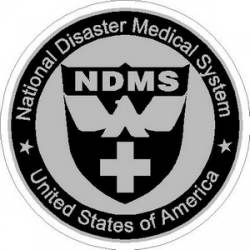 NDMS National Disaster Medical System Subdued - Vinyl Sticker