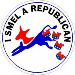 I Smell A Republican - Vinyl Sticker